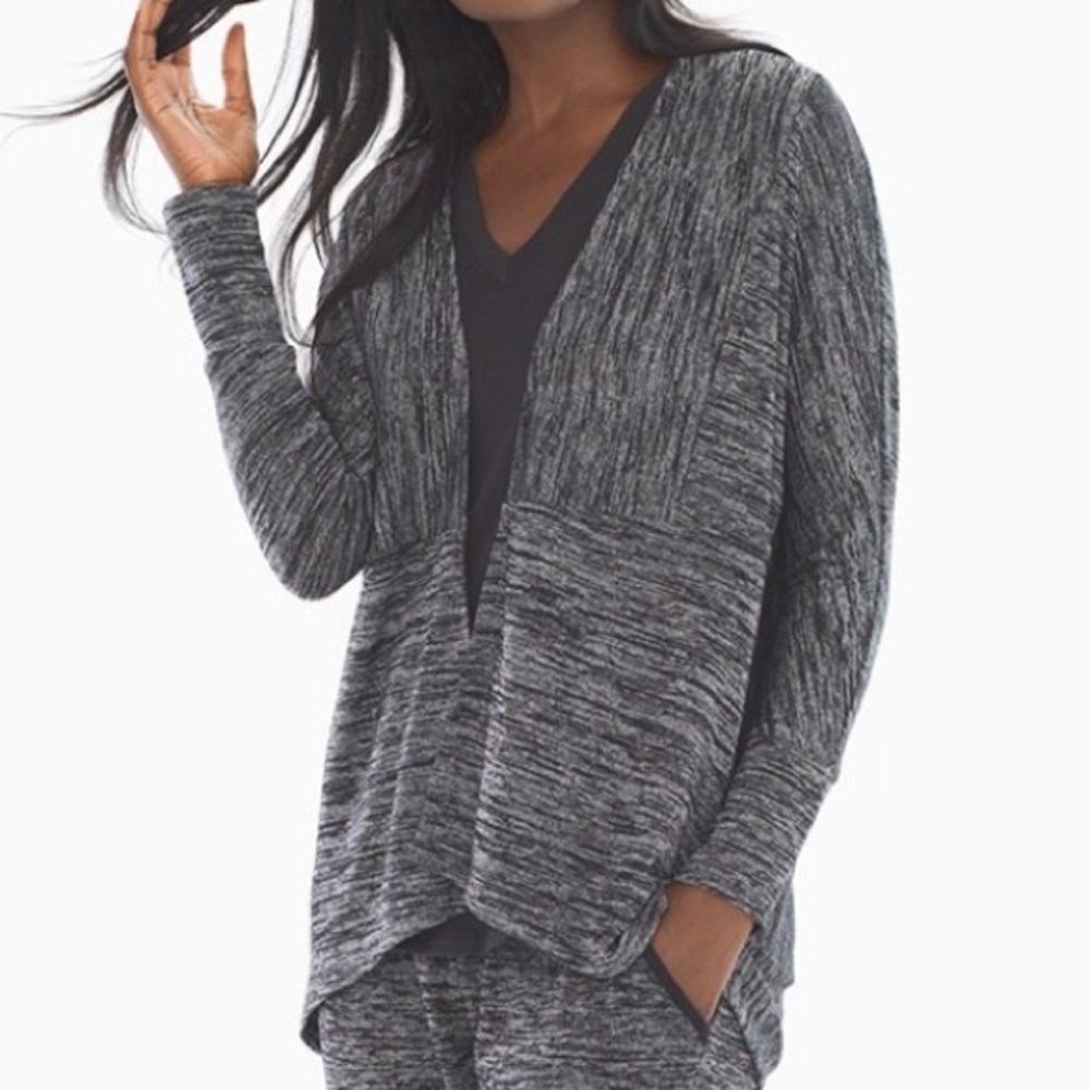 🆕 SOMA Melange Black/Silver Wrap (only) *NWT* $79 size: XL